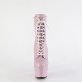 Růžový glitter 18 cm ADORE pleaser kozačky na podpatku