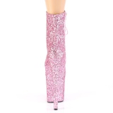 Růžový glitter 20 cm FLAMINGO-1020GWR kotnikové kozačky pro tanec na tyči