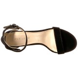 Samet 13 cm Pleaser AMUSE-10 sandály na vysokém podpatku