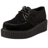 Semiš 5 cm CREEPER-101 Platformě Creepers Obuvi Dámské
