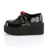 Semiš 5 cm CREEPER-222 Platformě Creepers Obuvi Dámské
