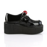 Semiš 5 cm CREEPER-222 Platformě Creepers Obuvi Dámské