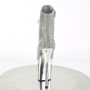 Stříbro strass kamen 20 cm FLAMINGO-1020CHRS pleaser kozačky na podpatku