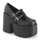 Vegan 13 cm Demonia CAMEL-55 Platformě boty na tlustém podpatku