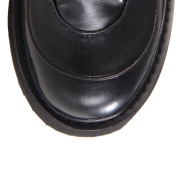 Vegan 14 cm SWING-815 alternativní kozačky platformě přezky cerny