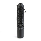 Vegan 19 cm BONDGIRL-1020PK pleaser kotníkové kozačky s pistole