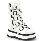 Vegan 5 cm SLACKER-160-2 kozačky cyberpunk na platformy