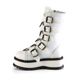Vegan 5 cm SLACKER-160-2 kozačky cyberpunk na platformy