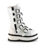 Vegan 5 cm SLACKER-160-2 kozačky cyberpunk na platformy