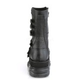 Vegan 7,5 cm NEPTUNE-210 demoniacult kozačky - unisex kozačky na platformě