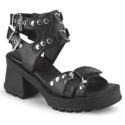 Vegan 7 cm Demonia BRATTY-07 Platformě sandály na tlustém podpatku