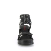 Vegan 7 cm DemoniaCult BRATTY-07 Platformě sandály na tlustém podpatku