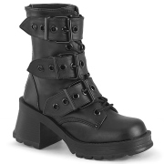 Vegan 7 cm DemoniaCult BRATTY-118 Platformě boty na tlustém podpatku
