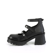Vegan 7 cm DemoniaCult BRATTY-30 Platformě boty na tlustém podpatku
