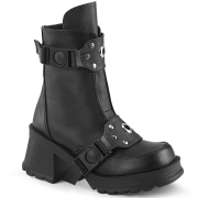 Vegan 7 cm DemoniaCult BRATTY-56 Platformě boty na tlustém podpatku