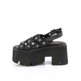 Vegan 9 cm ASHES-12 emo punk sandály na platformy chunky