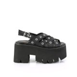 Vegan 9 cm ASHES-12 emo punk sandály na platformy chunky