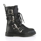 Vegan BOLT-265 demonia kozačky - unisex vojenské boty