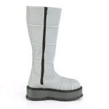 Vegan neon 5 cm SLACKER-230 kozačky cyberpunk na platformy