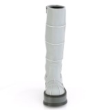 Vegan neon 5 cm SLACKER-230 kozačky cyberpunk na platformy