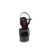 Vegan platformě 15 cm EXCITE-609 pleaser sandály na podpatku
