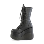 Veganské 13 cm VOID-118 demonia kozačky na klínku