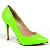Zelený Neon 13 cm AMUSE-20 Lodičky Dámské Stiletto Podpatků
