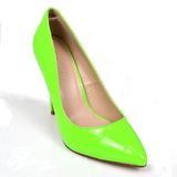 Zelený Neon 13 cm AMUSE-20 Lodičky Dámské Stiletto Podpatků