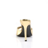 Zlato 10 cm CLASSIQUE-01 nízký podpatek pantoflicky dámské