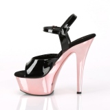 Zlato 15 cm Pleaser KISS-209 Chrom Platformě Vysoké Podpatky