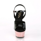 Zlato 15 cm Pleaser KISS-209 Chrom Platformě Vysoké Podpatky