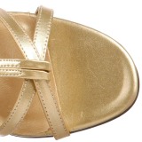 Zlato 8 cm ROMAN-10 dámské sandály gladiátorky
