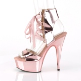 Zlato Koženka 15 cm DELIGHT-600-14 pleaser sandály na platformě
