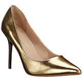 Zlato Matná 10 cm CLASSIQUE-20 Lodičky Dámské Stiletto Podpatků