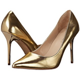 Zlato Matná 10 cm CLASSIQUE-20 Lodičky Dámské Stiletto Podpatků