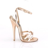 Zlato Růžové 15 cm Devious DOMINA-108 dámské sandály na podpatku