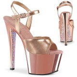 Zlato chrom platformě 18 cm SKY-309TTG pleaser vysoké podpatky
