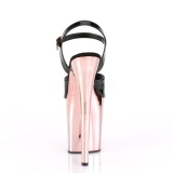 Zlato chrom platformě 20 cm FLAMINGO-809 pleaser vysoké podpatky