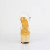 Zlato hologram platformě 18 cm ADORE-708LQ pleaser sandály na podpatku