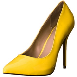 Žlutá Neon 13 cm AMUSE-20 Lodičky Dámské Stiletto Podpatků