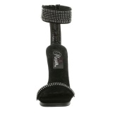 Černý 11,5 cm CHIC-40 fabulicious sandály na jehlovém podpatku