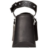 Černý 13 cm Demonia DYNAMITE-02 Platformě Klínové Sandály