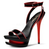 Černý 15 cm BLONDIE-631-2 dámské boty na vysokém podpatku