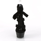 Černý 15 cm KISS-274 dámské sandály gladiátorky