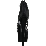 Černý 18 cm ADORE-798 dámské boty na vysokém podpatku
