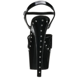 Černý 18 cm Pleaser ADORE-709LS Vysoké Podpatky Platformě