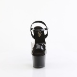 Černý 18 cm Pleaser SKY-308-1 platformy boty na vysokém podpatku