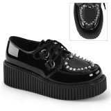 Černý 5 cm CREEPER-108 Platformě Creepers Obuvi Dámské
