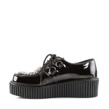 Černý 5 cm CREEPER-108 Platformě Creepers Obuvi Dámské
