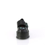 Černý 5 cm SLACKER-25 mary jane boty s platformě